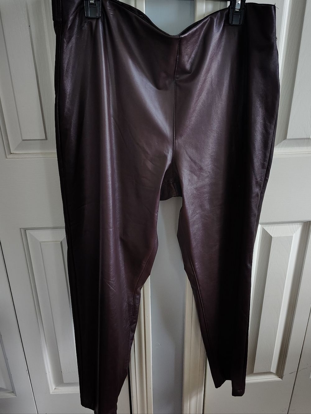 Vince Camuto Faux Leather Pants Brown XL - Picture 6 of 10